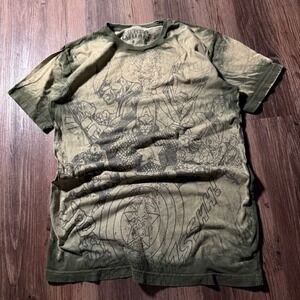 Marvel‎ Avengers Assemble Captain America AOP Graphic Print T Shirt Medium